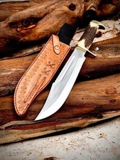 Custom Handmade Carbon Steel Survival Hunting Camping Combat Battle Bowie Knife