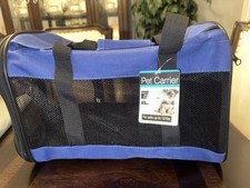 NWT Small Pet - Dog -Cat Carrier / Bag , Navy, Shoulder Strap New with tags