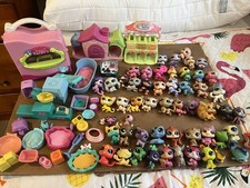 Big Lot of 56 Littlest Pet Shop LPS Pets-NO MAGNETS -34 Accessories