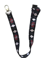 San Francisco 49ers Argyle Pattern Breakaway Lanyard – 22" x 1"