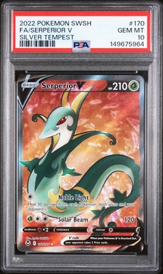 Pokemon Silver Tempest Serperior V 170 PSA 10