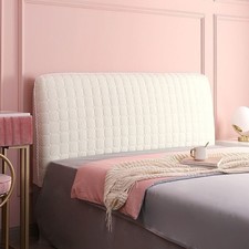 Headboard Cover Velvet Quilted Stretch Bedhead Slipcover All-inclusive Protector