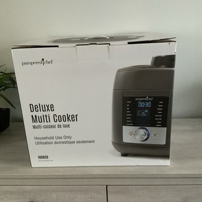 NIB Pampered Chef Deluxe Multi-Cooker 16 Settings Instapot Steamer Pressure Cook