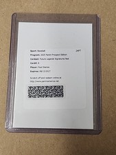 2025 Panini Prospect PAUL SKENES #8 Future Legends Sig Red /99 Redemption