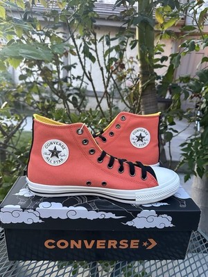 Converse Chuck Taylor II All Star High Top White Orange Men\'s 10.5 Converse Chuck Taylor All Star Lift Hi Peach Beam Orange  main image 4