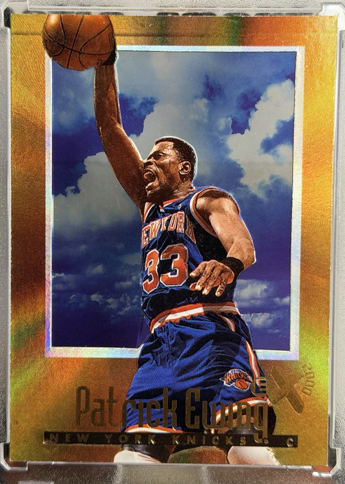 1996-97 Skybox E-X2000 ☆ Patrick Ewing #46 ☆ New York Knicks