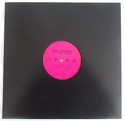 PAUL JOHNSON - GET GET DOWN 12'' VINYL 1999 HOT TRACKS SHT3467-6 *VG*