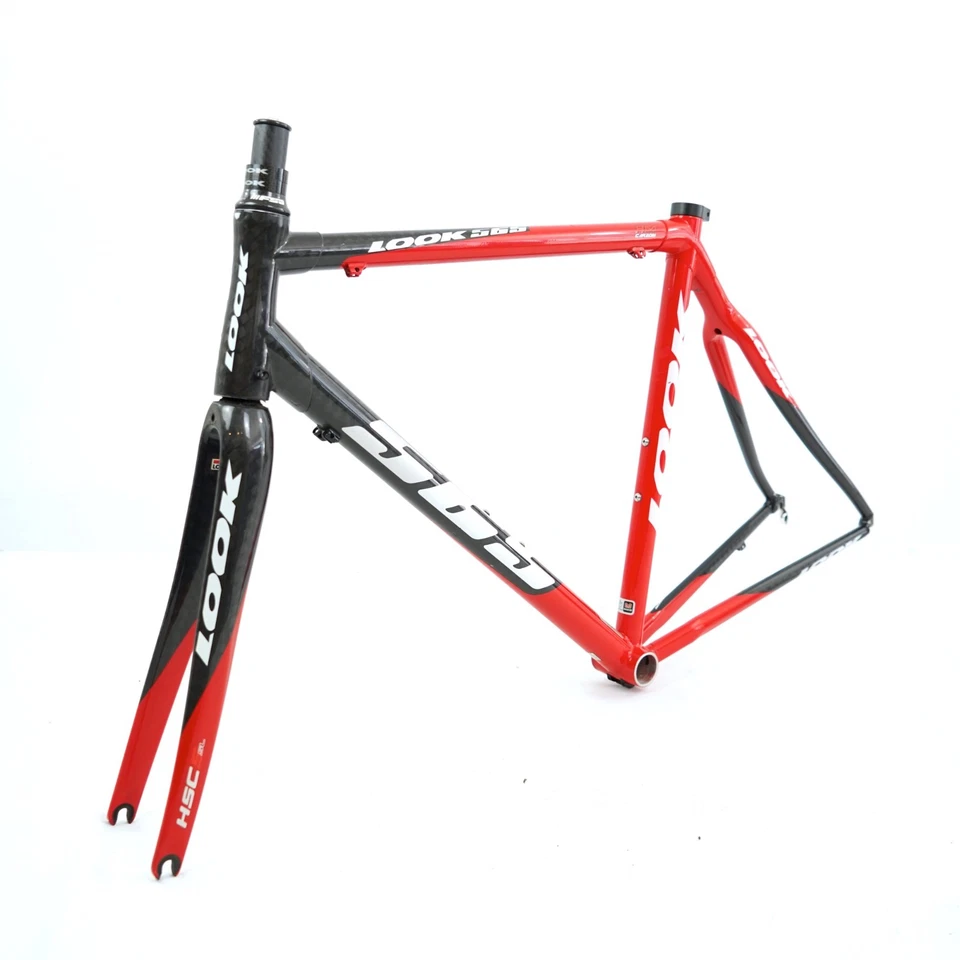 Cuadro de bicicleta de carretera Look 565 2011 54 cm carbono con auriculares FSA y horquilla de carbono Look Foto 4 de 4