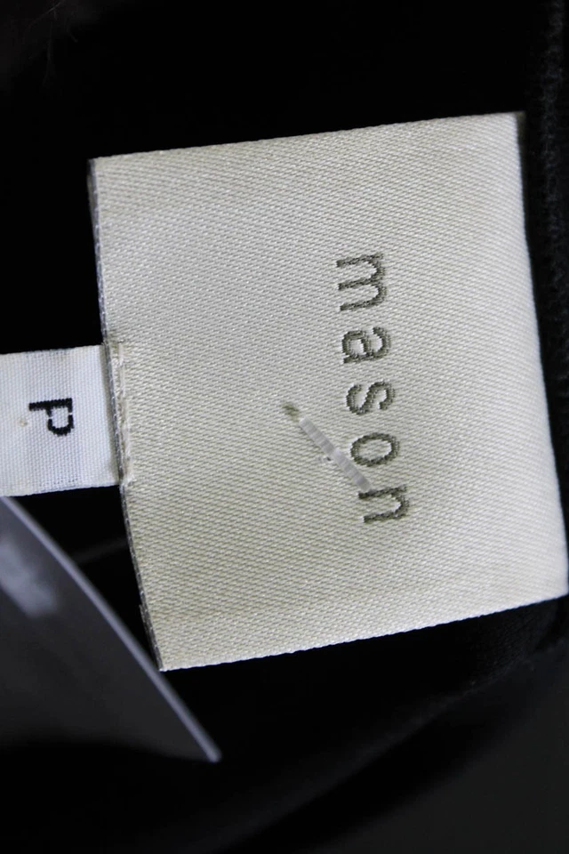 Sudadera Mason para mujer con estampado de leopardo pelo de pony a rayas cuello redondo negra pequeña Foto 4 de 4