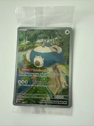 SEALED Pokémon TCG Snorlax Scarlet & Violet 151 Black Star Promos 051 SEALED