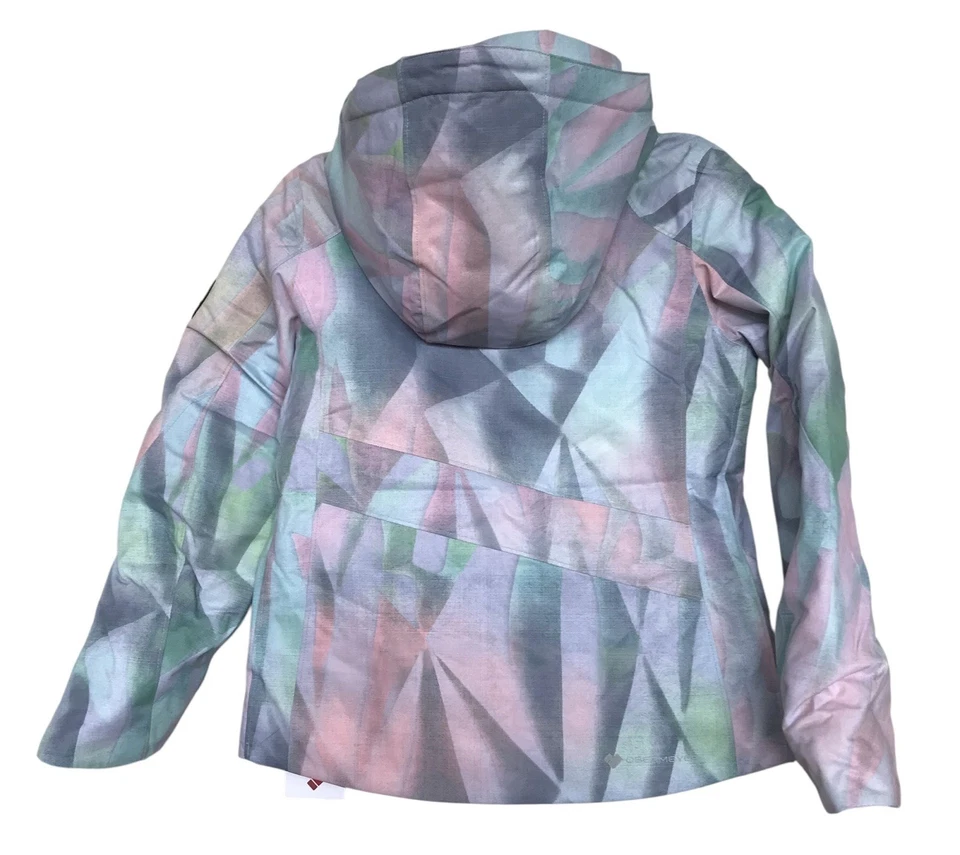 Obermeyer Ski Jacket Coat Girls Size Small 8 Teen Rylee Pink Purple Green Snow - Image 4 of 4