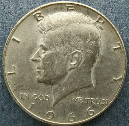 1966-P  40%  Silver Kennedy Half Dollar   "LQQK" & Read Description