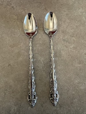 Oneida Cube Stainless  Da Vinci  ICE TEASPOONS, 7 3/8  Iced Tea Spoon, $30 Each