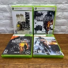Battlefield Xbox 360 Game Lot of 4 – Bad Company 1 2 Battlefield 3 4 CIB Tested