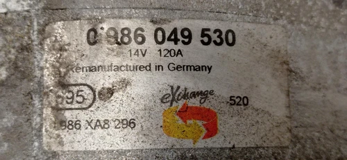 0986049530 Alternator for ALFA ROMEO 159 (140) 1.9 JTDM 16V / Selective 120352 - Picture 4 of 4
