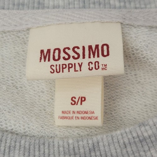 Mossimo Supply Co Sweatshirt French Terry grau meliert Pailletten Small - Bild 3 von 8