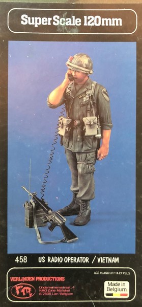 1/16 RESIN FIGURE VERLINDEN 458 GERMAN US RADIO OPERATOR VIETNAM. NEW