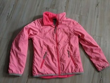 Champion Full Zip Girl Sweatshirt Jacket Pink Lightweight Zipper Pocket Size 7-8