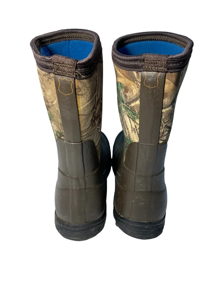 Field & Stream Scent Free HydroProof Brown Rubber Camo Boots Size 6 - Image 4 of 4