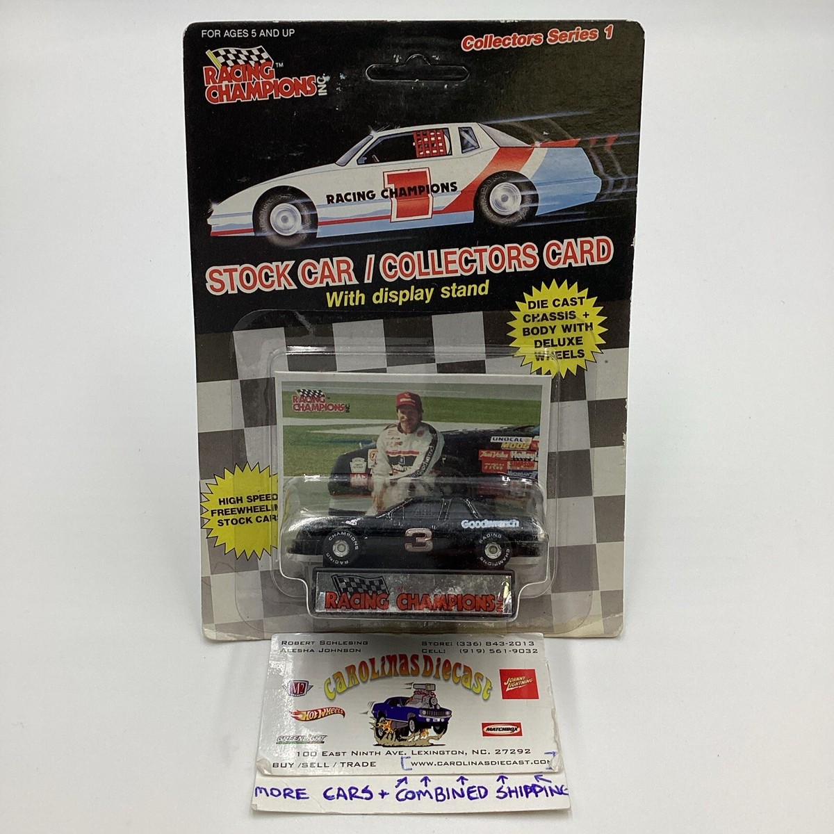 Dale Earnhardt #3 1989 Racing Champions 1/64 Flat Bottom Series 1