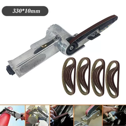 Mini Air Finger Belt Sander Machine Rust Removal +50pcs Belts 60/80/100/120 Grit - Bild 1 von 11