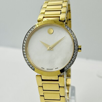 Movado Women's Modern Classic Diamond Mother of Pearl Gold - Main Image