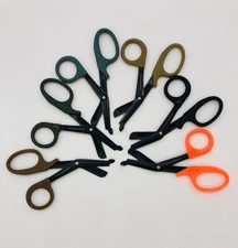Lot of 2 Paramedic EMT IFAK  7.5" Nurse Trauma Shears Scissors Full Black Blades