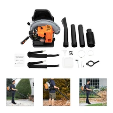 2-Stroke Commercial Use Backpack Gas Leaf Blower, 4.3HP, 850CFM 2.7Kw 63CC NEW