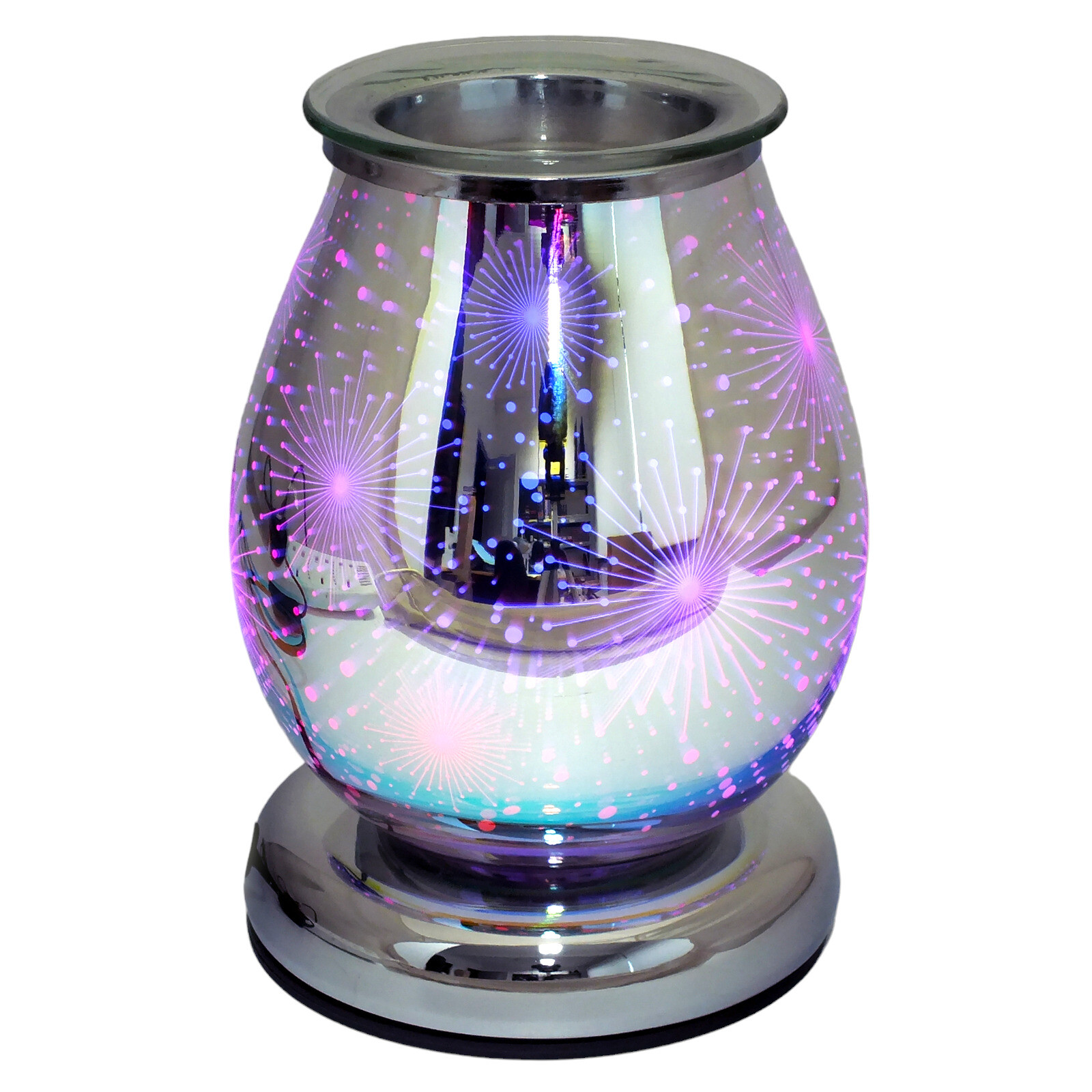 Wax Melt Burner Oil Warmer Aroma Electric Colour Changing LED 3d