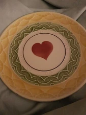 Black Forest Art Pottery Erphila Yellow Majolica 7 Dessert Plates Germany Poker