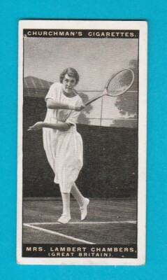 RASENTENNIS - KIRCHENMANN - MRS. LAMBERT CHAMBERS OF G.B.  -  1928