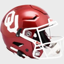 Oklahoma Sooners Full Size Authentic Speedflex Helmet - NCAA.
