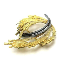 Andreas Daub  wunderbare Double Brosche Anstecknadel Amerikaner A*D signiert