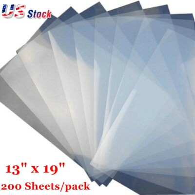 #ad 200 Sheets Waterproof Inkjet Milky Transparency Film Screen Printing 13quot; x 19quot; $86.13