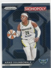 2024 Panini Monopoly Prizm WNBA ARIKE OGUNBOWALE #WNBA14 BASE CARD WINGS