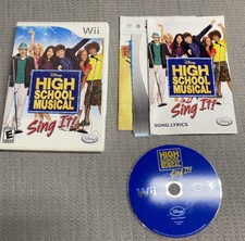 High School Musical: Sing It Nintendo Wii Complete w/ Manual - Tested Working