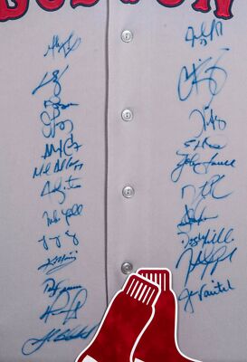 Beautiful 2007 Boston Red Sox Team WS Champs Signed World Series