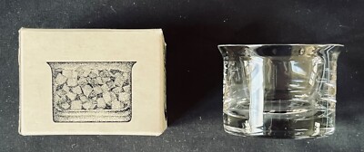 Vintage DARTINGTON GLAS HANDGEFERTIGT KRISTALL nützliche SCHÜSSEL Schale Torrington Devon BOX