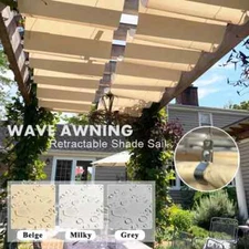 Rainproof Sunshade Sail Sun Shading Canopy Outdoor Awning Sunblock Shade Screen
