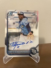 2022 Bowman Chrome 1st Auto Alejandro Pie #CPA-AP Tampa Bay Rays
