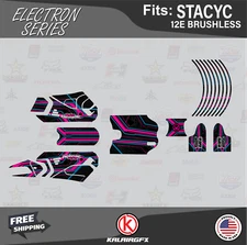 Graphics Kit for STACYC 12E Brushless Electric Bik (All Years) Electron- Magenta