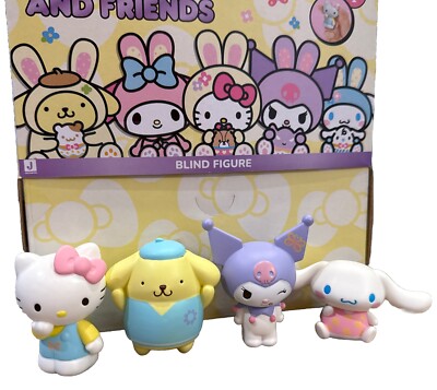 Lot Of 4 Sanrio Hello Kitty And Friends Series 1 Easter Figures
