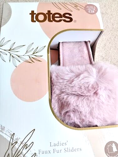 SAOLA Totes donna memory foam suola sughero pelliccia sintetica suola resistente slider rosa 7 8 nuovo