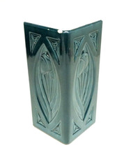 Antike Jugendstil Ofenplatte Meissner Ofen Fabrik Fliese Kachel um 1890 (P-1838)