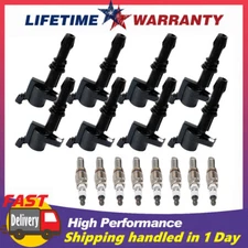 Set of 8 Ignition Coils & Spark Plugs for 2005-2007 Ford F150 Truck 5.4L DG511