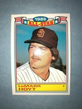 1986 TOPPS BASEBALL CARD 1985 ALL-STAR GAME INSERTS LAMARR HOYT #21 PADRES MLB 
