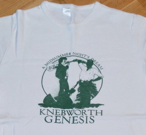 GENESIS /KNEBWORTH concert tee shirt S Rare Tom 1970s vintage concert t-shirt, vintage, single stitch, B+ condition