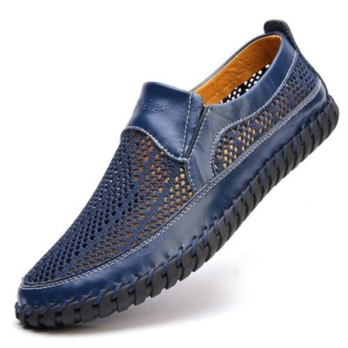 Men Genuine Leather Penny Loafers Casual Shoes Slip on Moccasins Driving Shoes - Picture 21 of 23