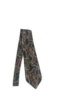 Andre Valentino Tie Men’s Green With Floral Like Print Made In The USA 100% Silk