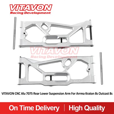 Vitavon CNC Alu 7075 Rear Lower Arm For Arrma Kraton 8S Outcast 8S